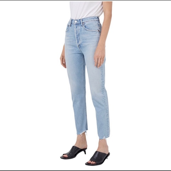 AGOLDE ‘Riley’ High Rise Straight Crop - Picture 2 of 12